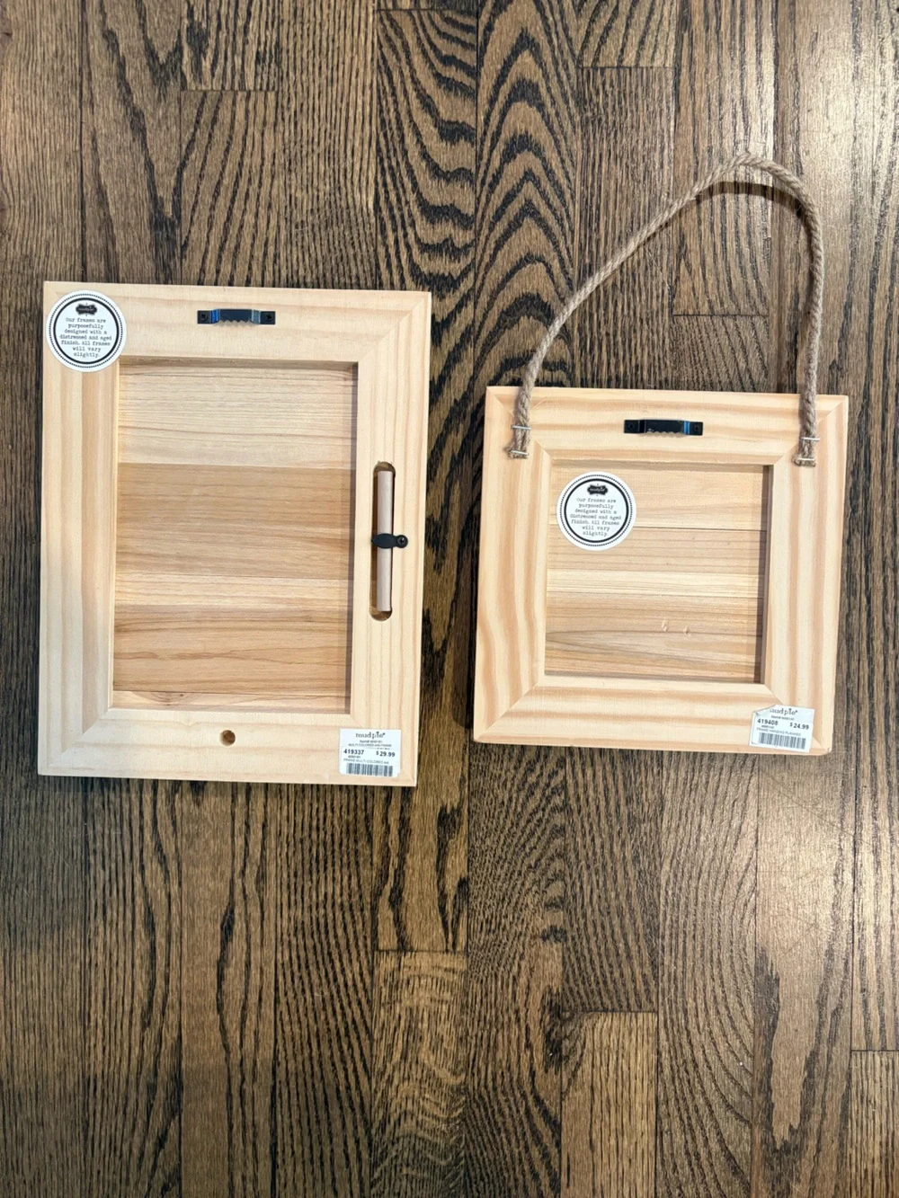Mud Pie Striped Coastal Wood Picture Frames in Blue, White, Navy & Seafoam